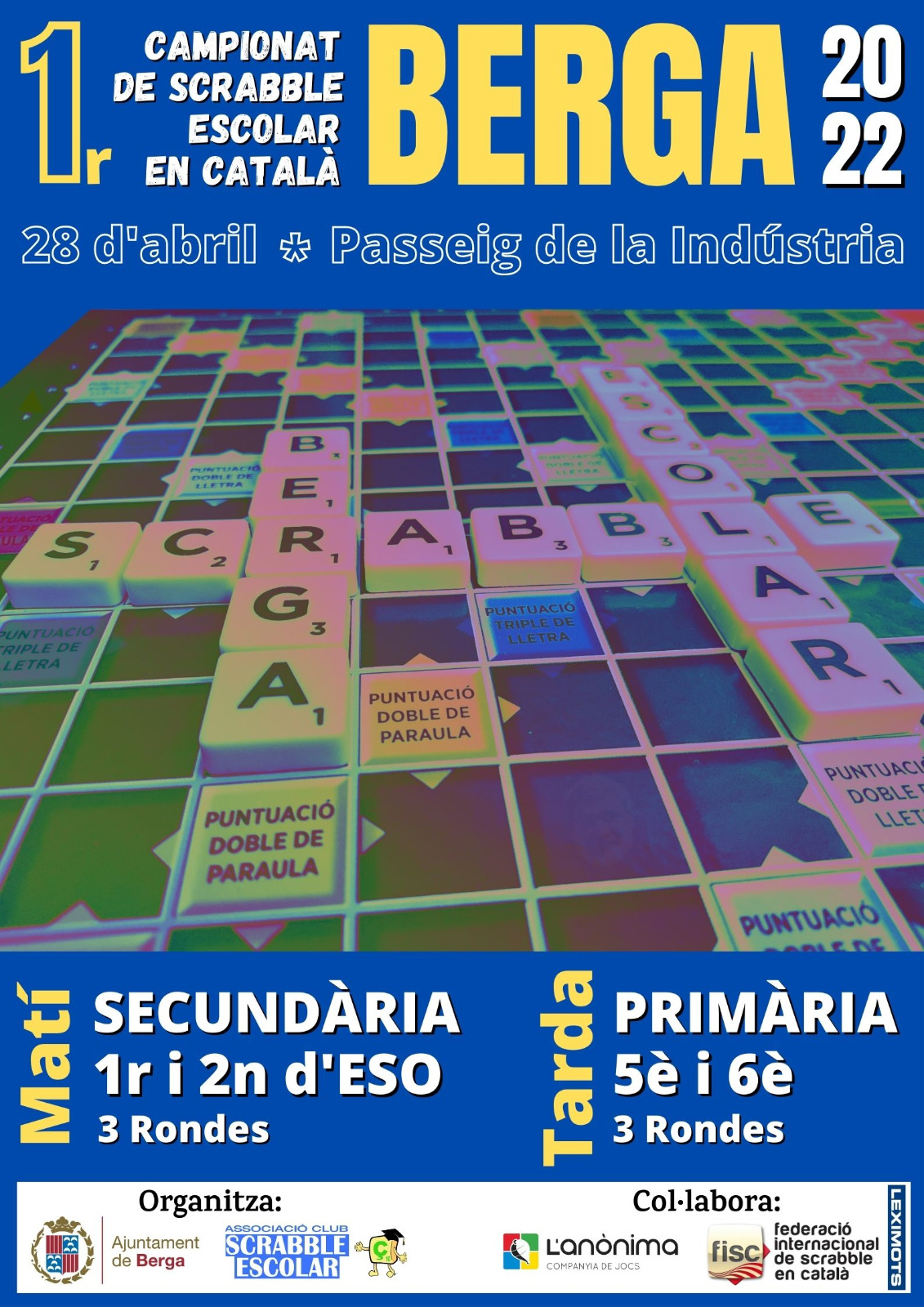 1r. Campionat de Scrabble Escolar en Català de Berga