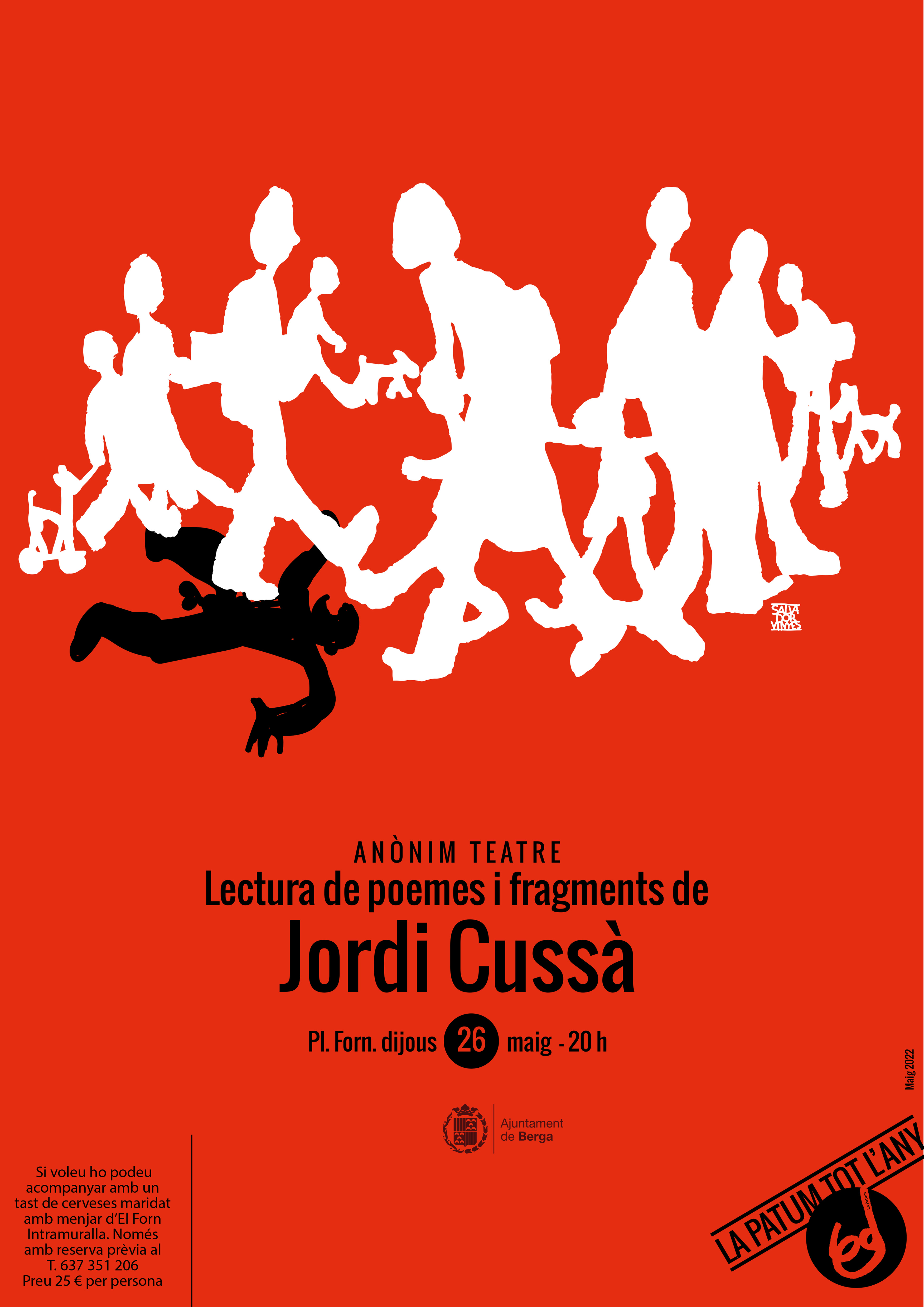 Lectura de poemes i fragments d'obres de Jordi Cussà