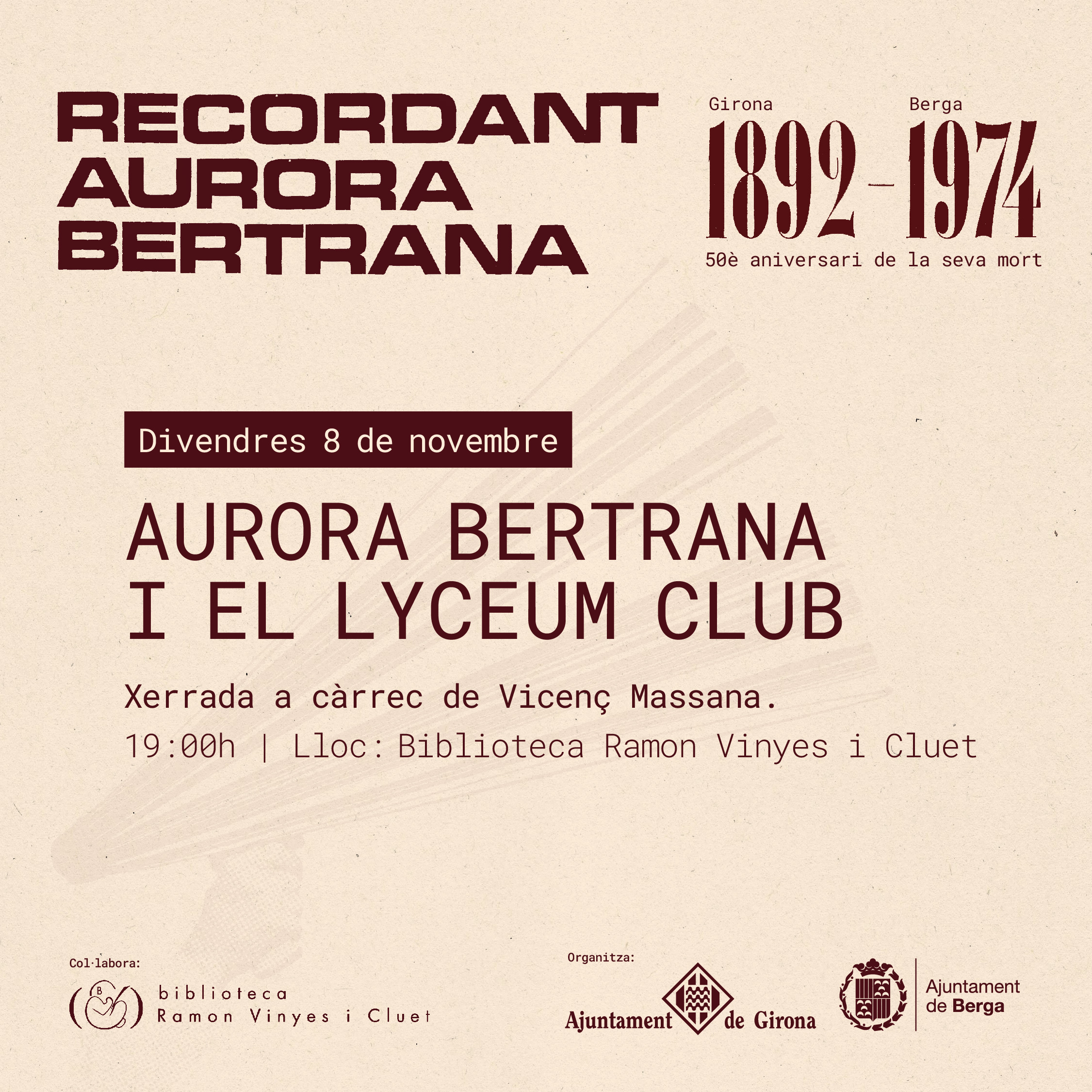 Cartell - Xerrada: 