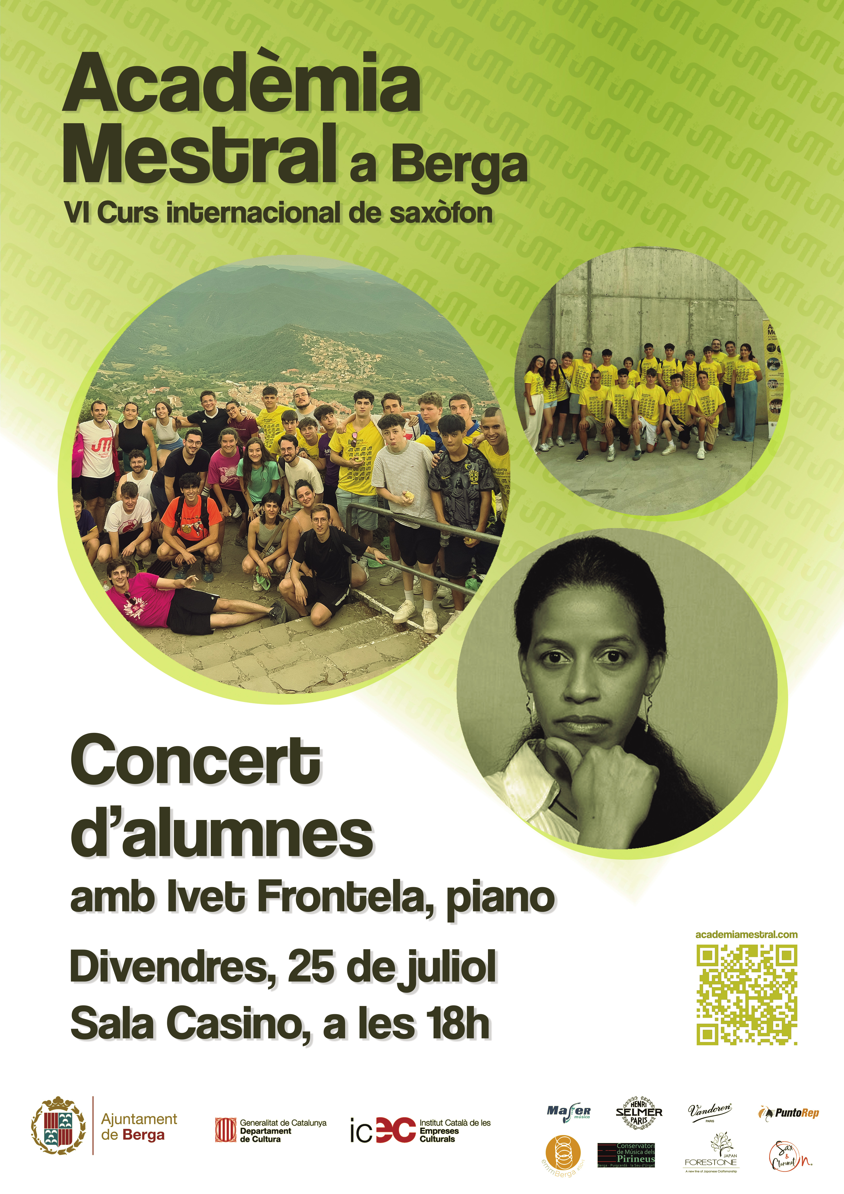 Concert de la VI Acadèmia Mestral: alumnat i Ivet Frontela