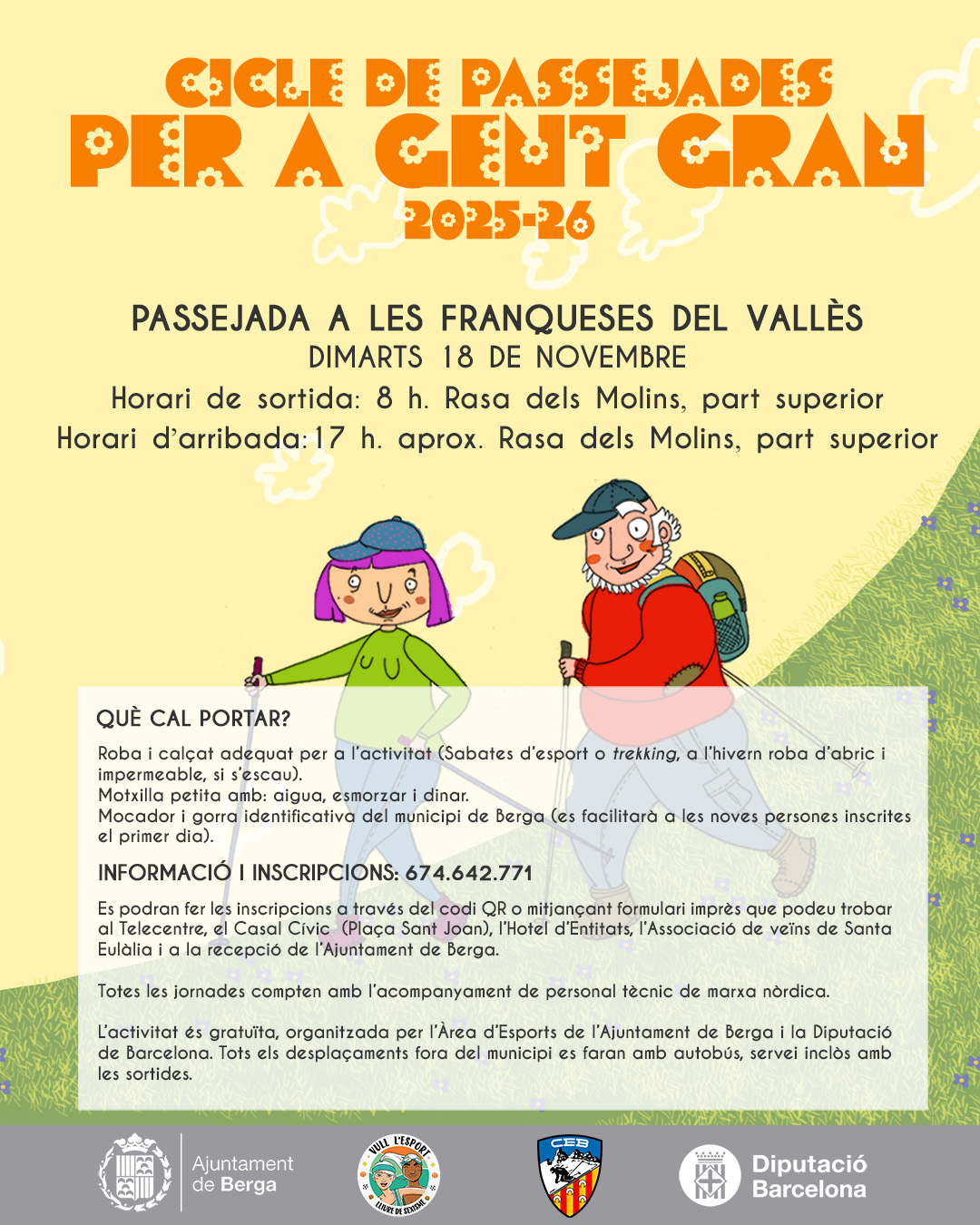 Cicle de passejades per a gent gran: Les Franqueses del Vallès