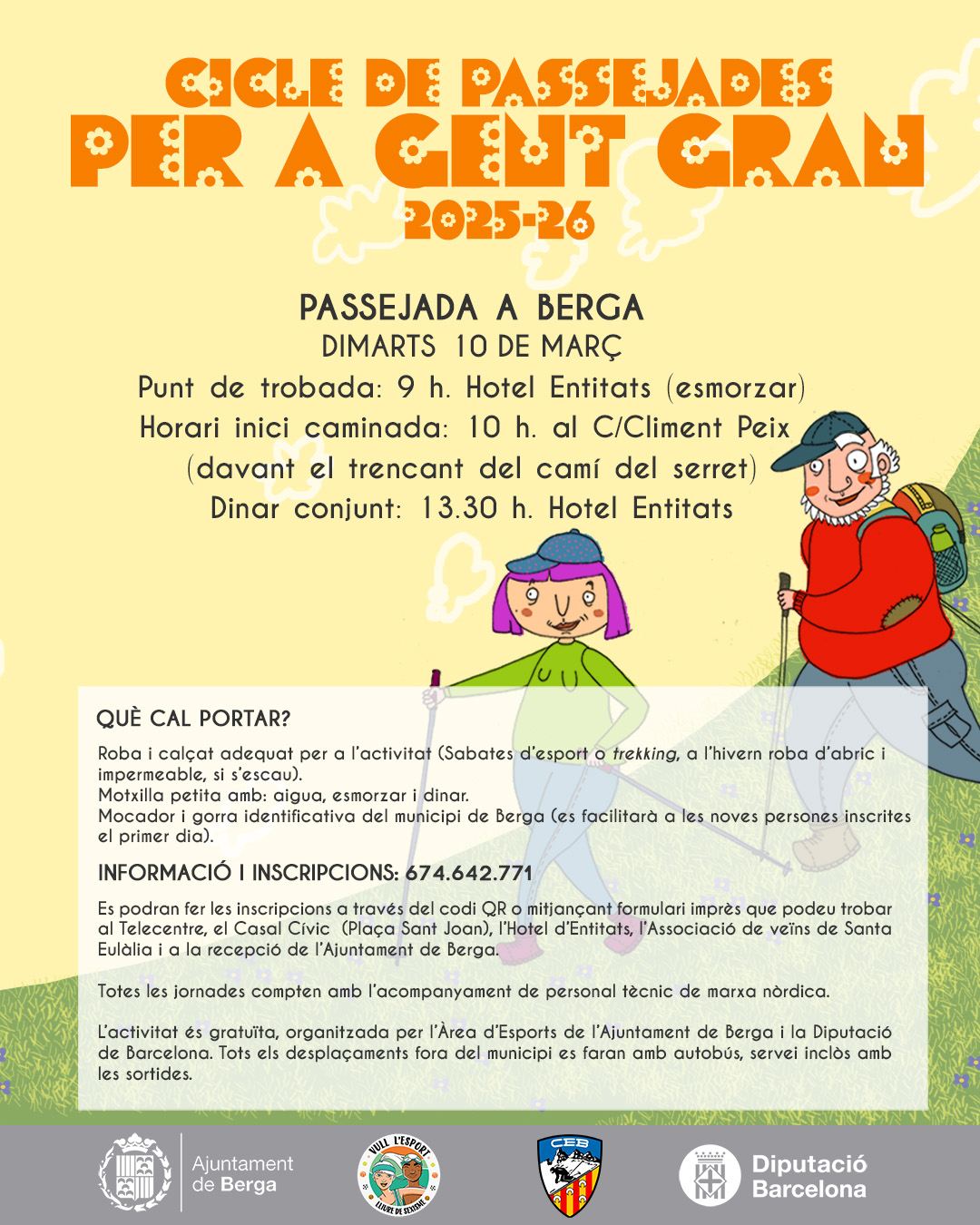 Cicle de passejades per a gent gran: Berga