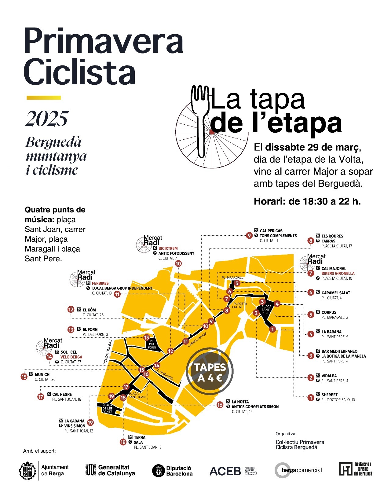 La tapa de l'etapa