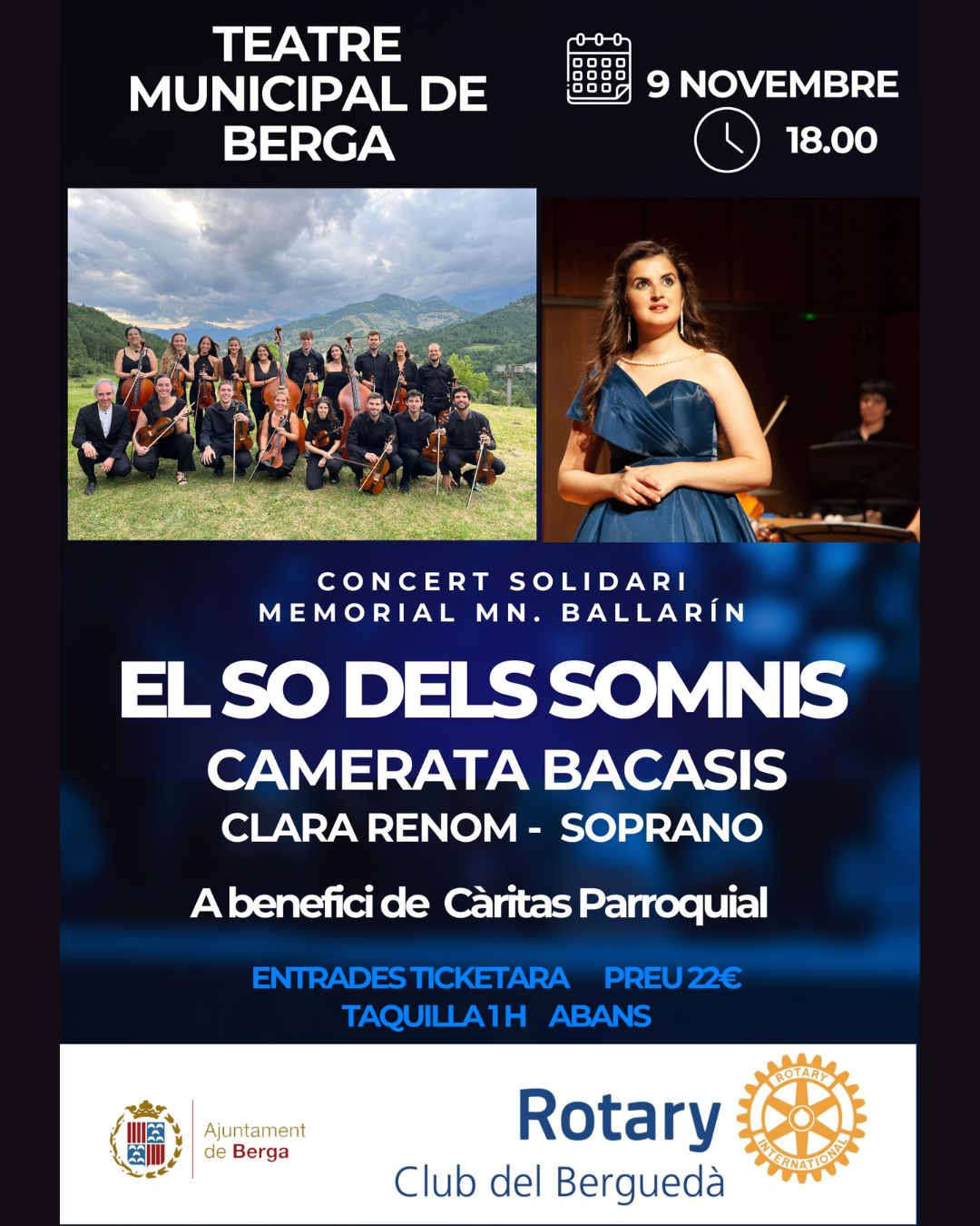 Concert: "El so dels somnis" amb Clara Renom i Camerata Bacasis