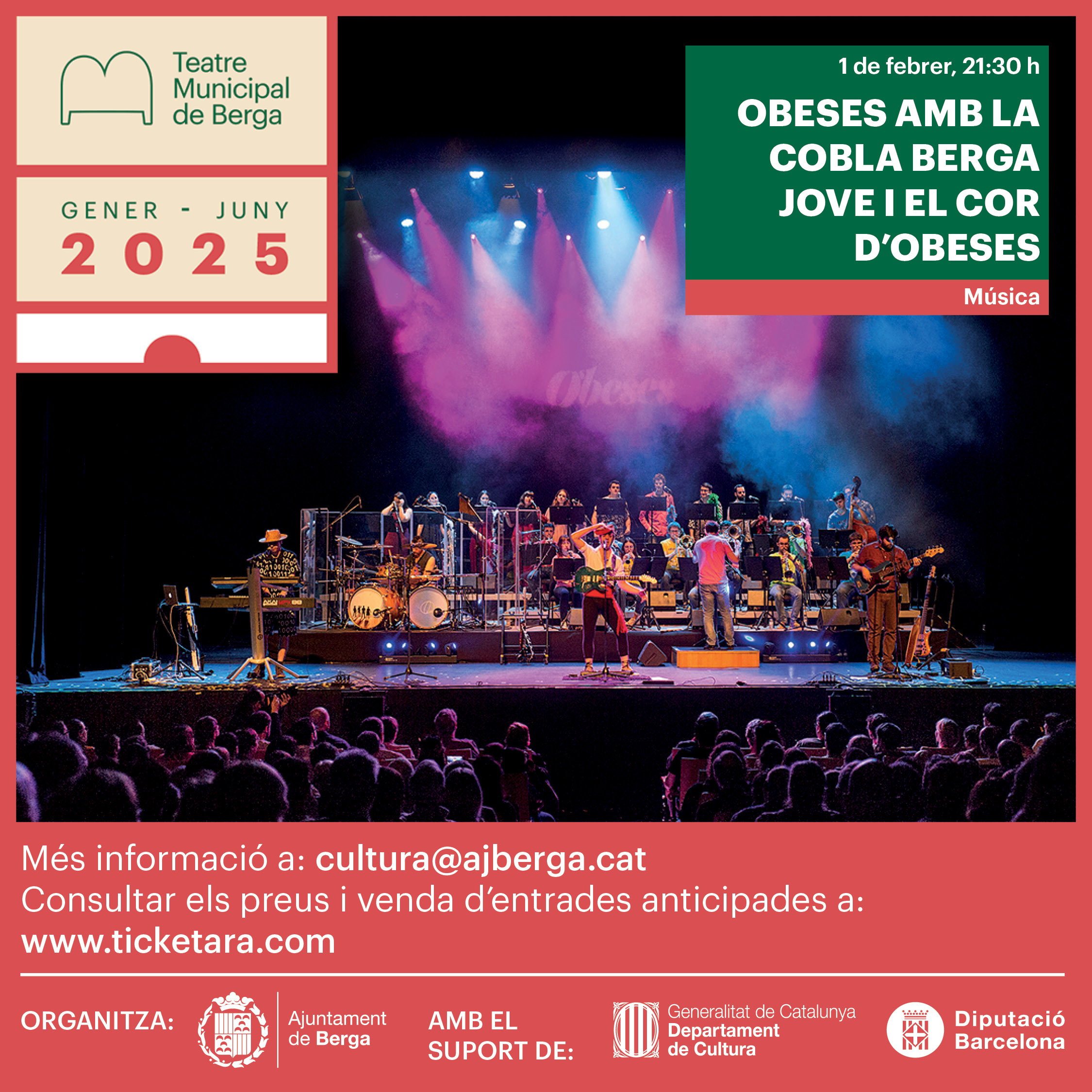 Concert: Obeses amb la Cobla Berga Jove i el Cor d'Obeses 