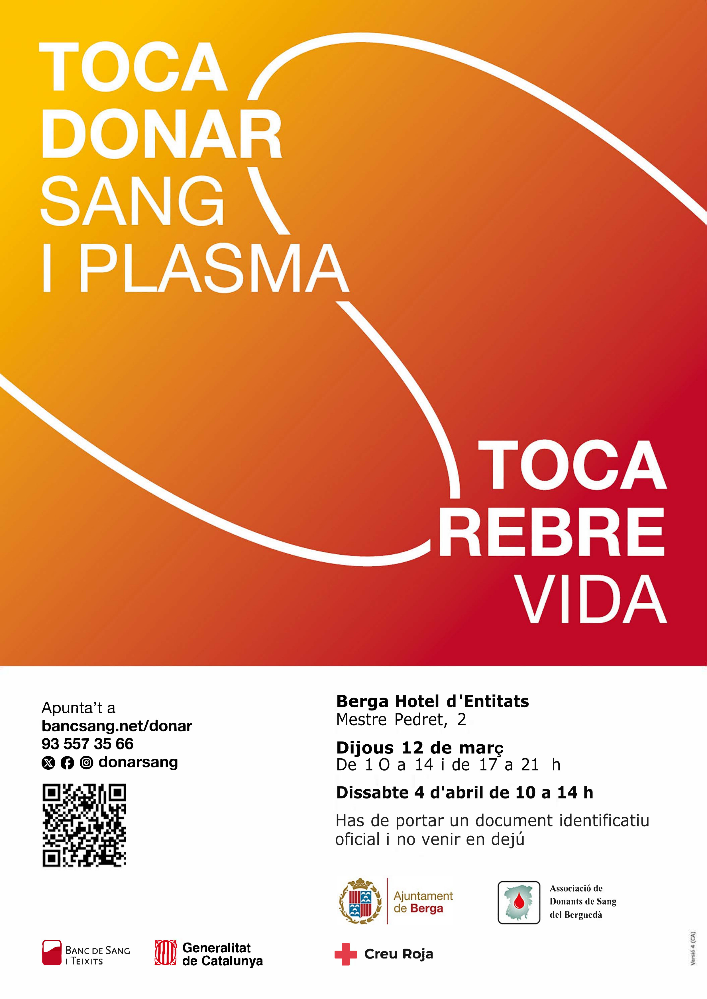 Donació de sang i plasma: 