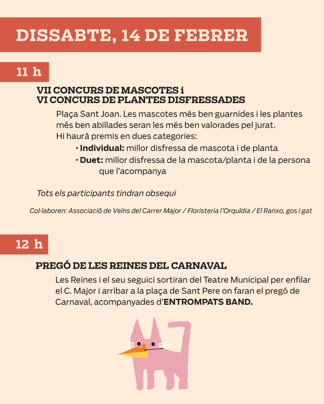 Actes de Carnaval dels animals i les plantes disfressades