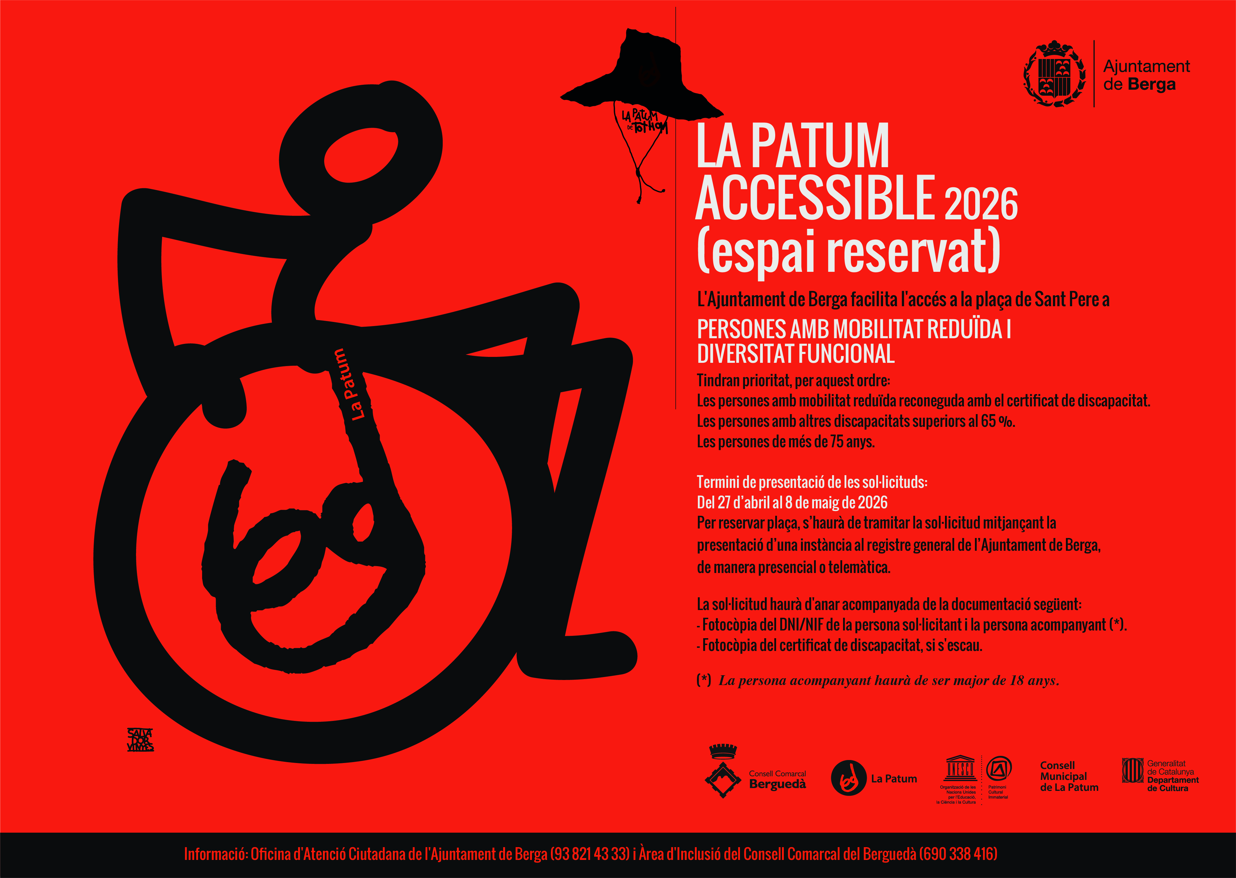 Cartell - La Patum accessible 2026