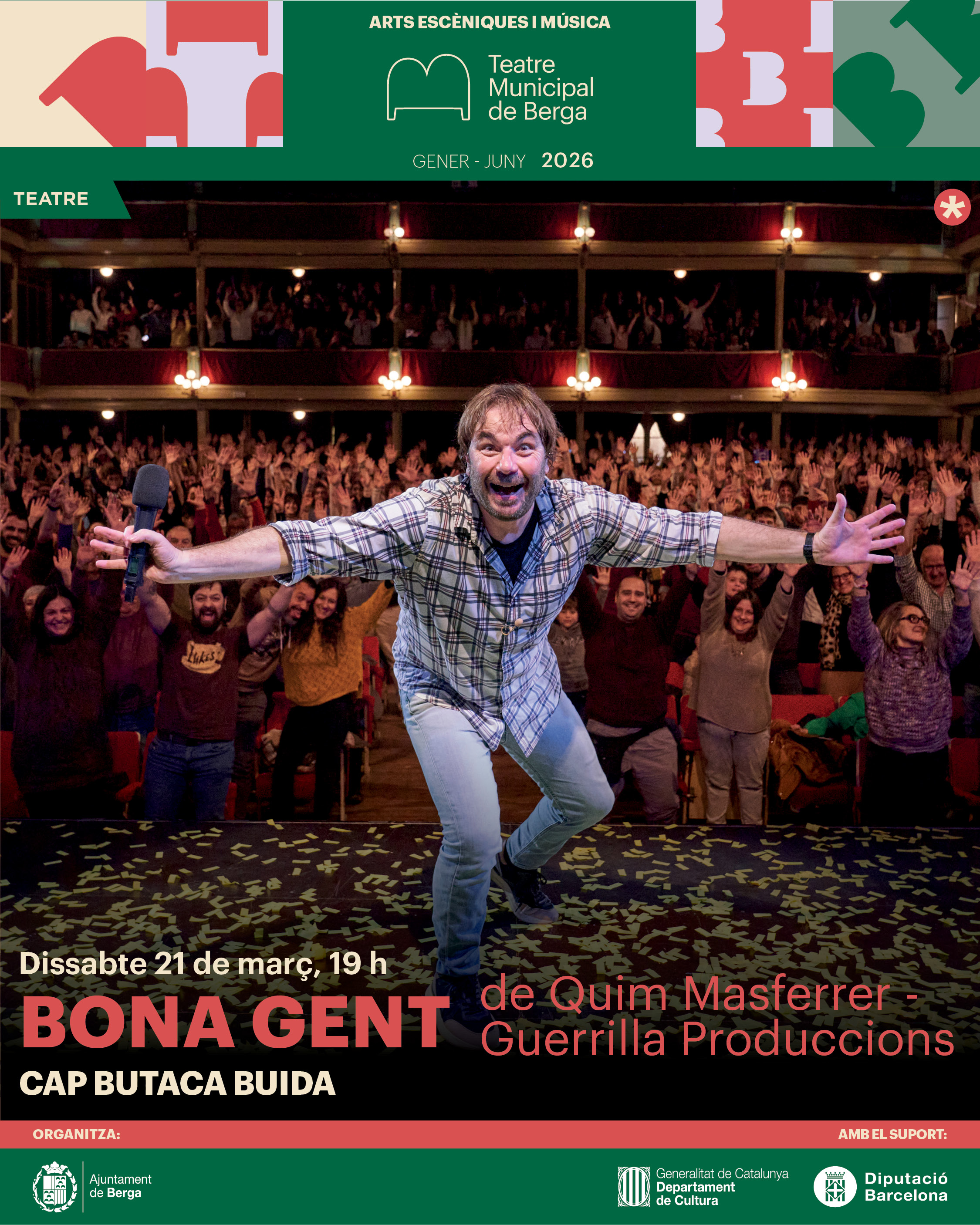Teatre: "Bona gent" amb Quim Masferrer 