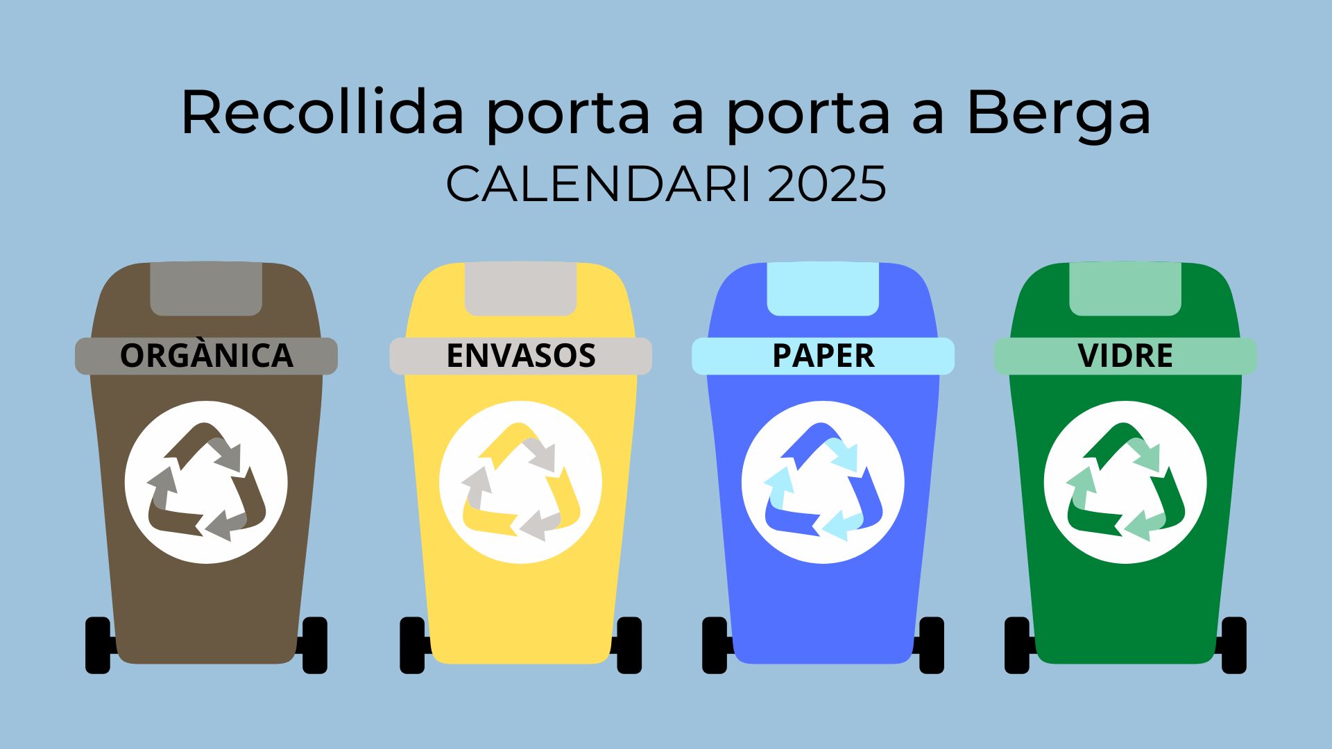 Calendari 2025 - Recollida porta a porta a Berga 