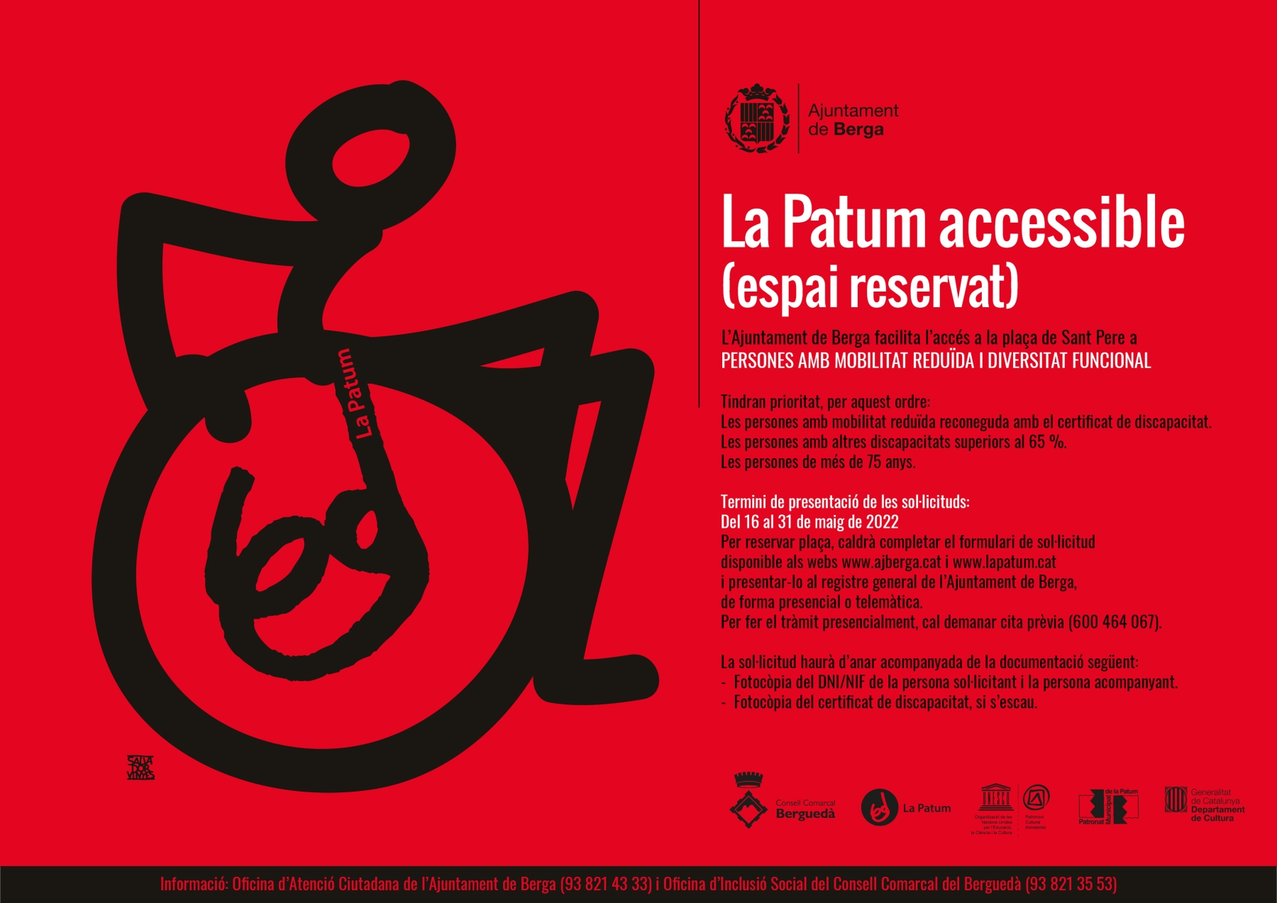La Patum accessible obre la inscripció per accedir a l'espai reservat per a persones amb mobilitat reduïda i altres diversitats funcionals