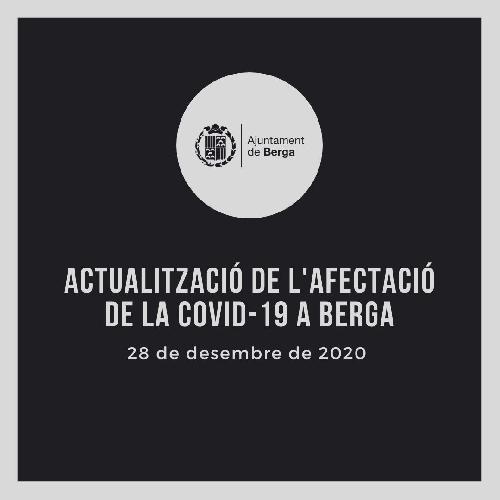 Comunicat sobre la incidència de la Covid-19 a Berga (28/12/20)