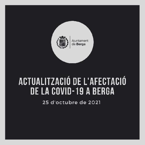 Comunicat sobre la incidència de la Covid-19 a Berga (25/10/21)