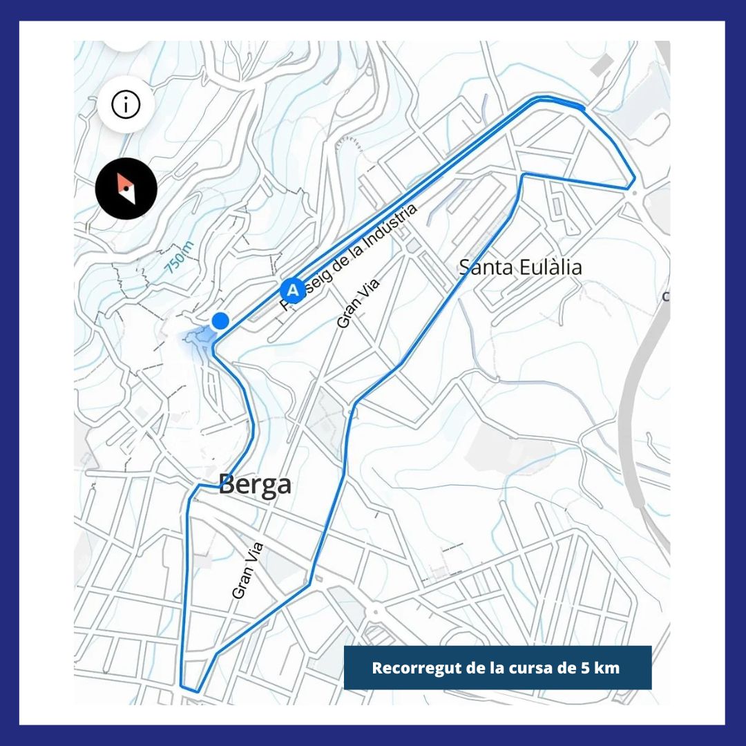 Recorregut de la cursa de 5 km 