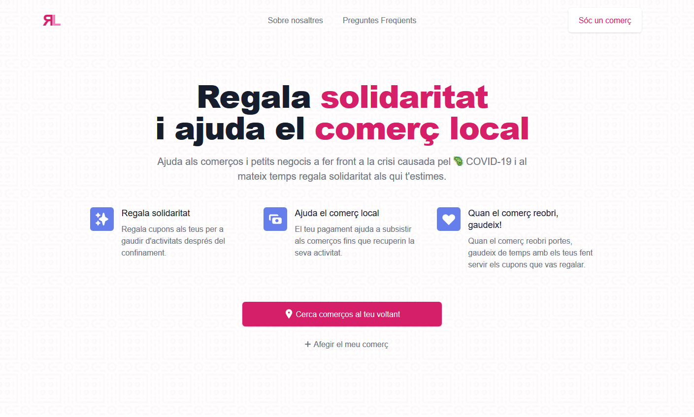 El web RegaLocal incentiva el comerç de proximitat dels establiments tancats al públic per les restriccions del coronavirus