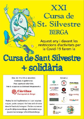 La XXI Cursa de Sant Silvestre de Berga serà solidària i adaptarà el seu format a les restriccions per la Covid-19